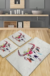 Mijölnir Cervo Djt Juego de Alfombrillas de Baño Multicolor
